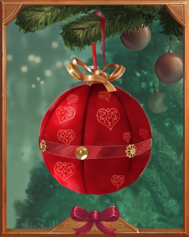 Fabric Bauble Holiday Ornaments Badge - World Class Solitaire HD
