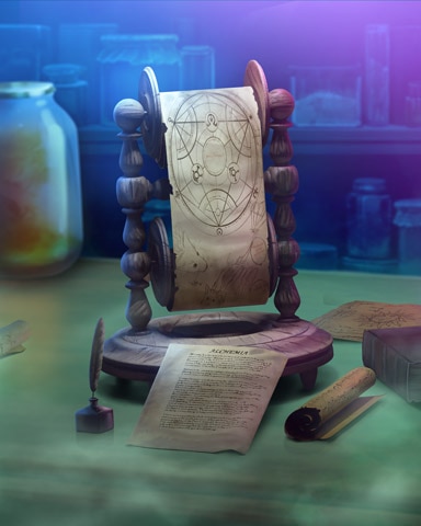 Arcane Scroll Mad Scientist Lab Badge - Jigsaw Treasure Hunter HD Arcane Scroll Mad Scientist Lab Badge - Jigsaw Treasure Hunter HD