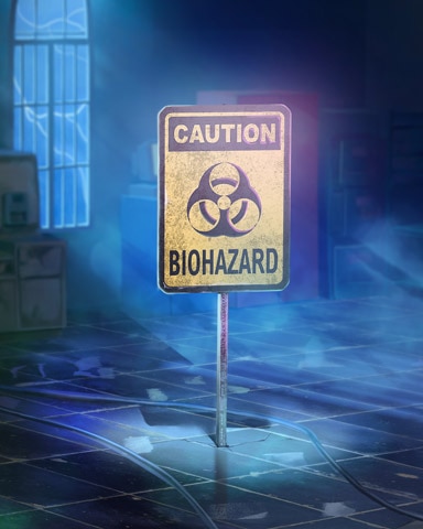 Biohazard Sign Mad Scientist Lab Badge - Spades HD Biohazard Sign Mad Scientist Lab Badge - Spades HD