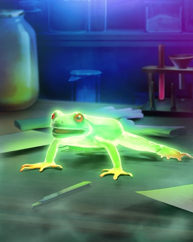 Glowing Frog Mad Scientist Lab Badge - Jigsaw Treasure Hunter HD Glowing Frog Mad Scientist Lab Badge - Jigsaw Treasure Hunter HD