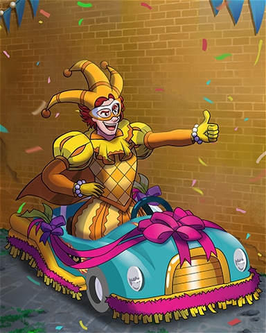 Turbo Jack Mardi Gras Badge - Turbo 21 HD