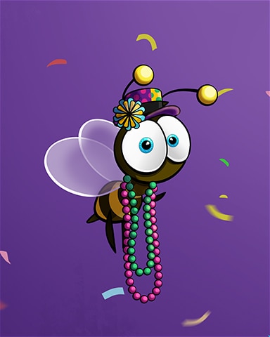 Kiki Mardi Gras Badge - Tumble Bees HD