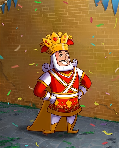 King Of Hearts Mardi Gras Badge - Payday Freecell HD