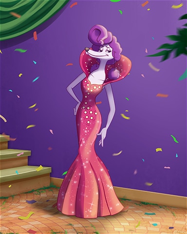 Fifi Mardi Gras Badge - Spades HD