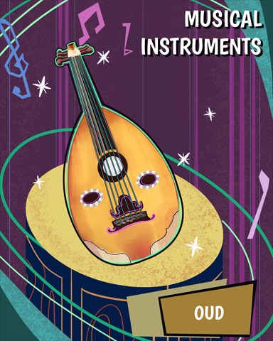 Oud Musical Instruments Badge - MONOPOLY Sudoku