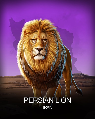 Persian Lion National Animals Badge - Bookworm HD