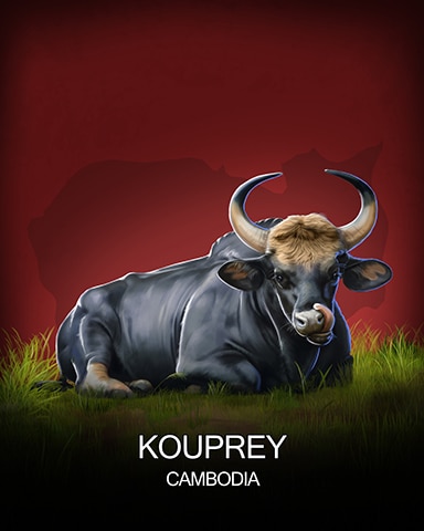 Kouprey National Animals Badge - Mahjong Safari HD Kouprey National Animals Badge - Mahjong Safari HD