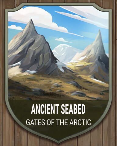 Gates Of The Arctic Ancient Seabed National Parks Badge - Mahjong Safari HD