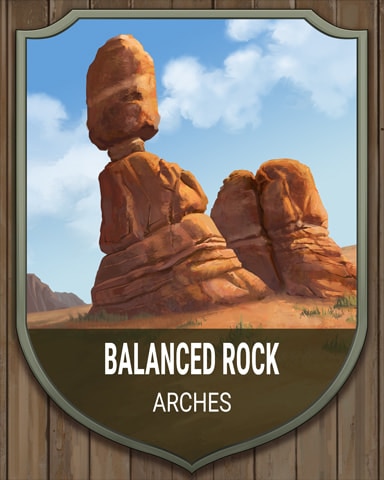 Arches Balanced Rock National Parks Badge - Spades HD