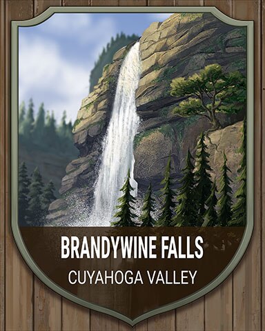 Cuyahoga Valley Brandywine Falls National Parks Badge - Canasta HD