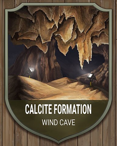 Wind Cave Calcite Formation National Parks Badge - Mahjong Sanctuary