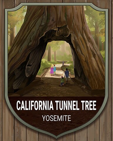 Yosemite California Tunnel Tree National Parks Badge - Word Whomp HD