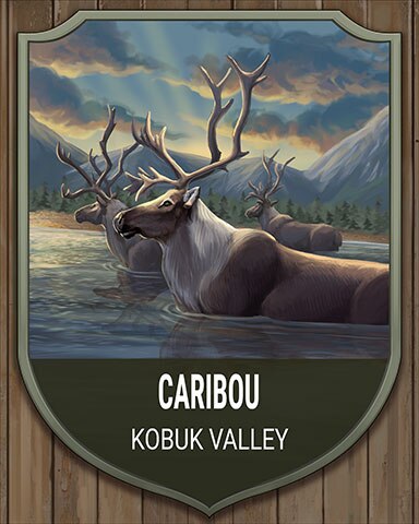 Kobuk Valley Caribou National Parks Badge - World Class Solitaire HD