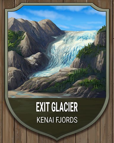 Kenai Fjords Exit Glacier National Parks Badge - Dice City Roller HD