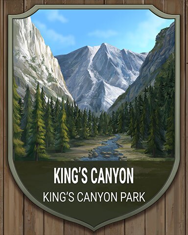 Kings Canyon National Parks Badge - Tri-Peaks Solitaire HD