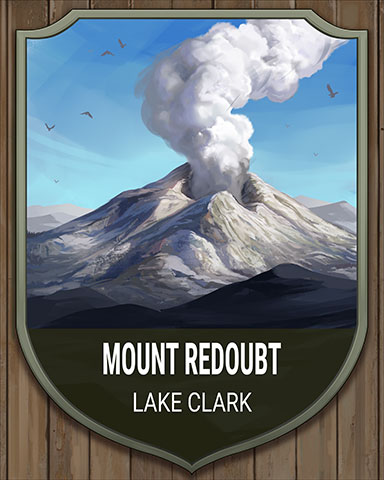 Lake Clark Mount Redoubt National Parks Badge - Word Whomp HD