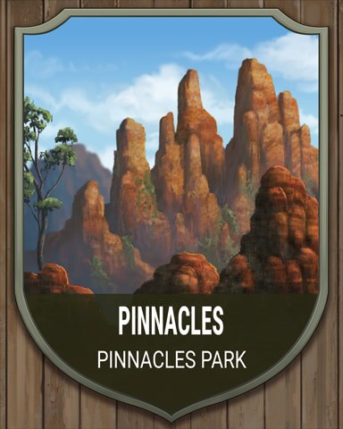Pinnacles National Parks Badge - World Class Solitaire HD