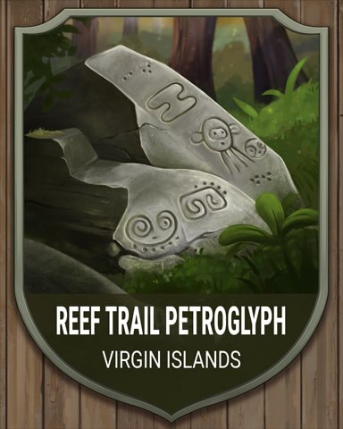 Virgin Islands Reef Trail Petroglyph National Parks Badge - Jungle Gin HD