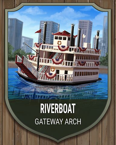 Gateway Arch Riverboat National Parks Badge - World Class Solitaire HD