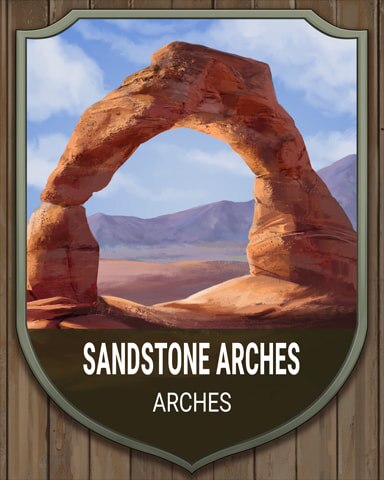 Sandstone Arches National Parks Badge - Canasta HD