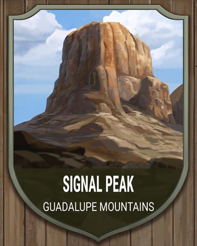 Guadalupe Mountains Signal Peak National Parks Badge - Canasta HD