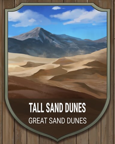 Great Sand Dunes National Parks Badge - Mahjong Garden HD