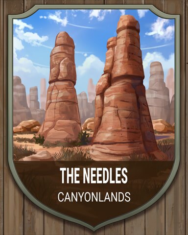 Canyonlands Needles National Parks Badge - Word Whomp HD