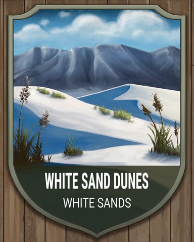 White Sands Dunes National Parks Badge - Spades HD