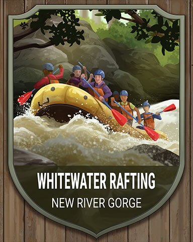 New River Gorge Rafting National Parks Badge - Jungle Gin HD