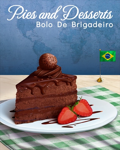 Bolo De Brigadeiro Pies And Desserts Badge - Tri-Peaks Solitaire HD