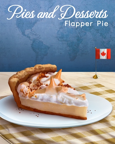 Flapper Pie Pies And Desserts Badge - World Class Solitaire HD