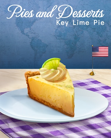 Key Lime Pie Pies And Desserts Badge - Pogo™ Slots