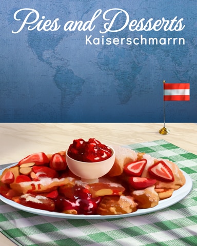 Kaiserschmarrn Pies And Desserts Badge - First Class Solitaire HD