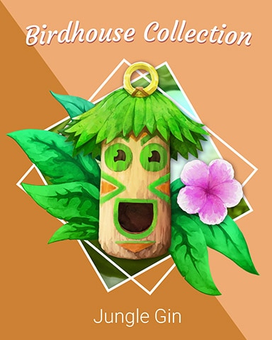 Tiki Tower Birdhouse Badge - Jungle Gin HD