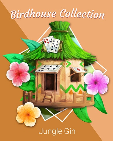 Cozy Card Hut Birdhouse Badge - Jungle Gin HD