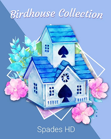 Blue Beauty Birdhouse Badge - Spades HD