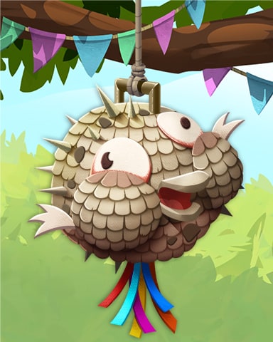Pufferfish Pogo Pinatas Badge - Mahjong Garden HD Pufferfish Pogo Pinatas Badge - Mahjong Garden HD