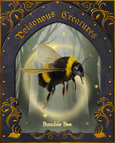 Bumble Bee Poisonous Creatures Badge - Claire Hart: Secret In The Shadows