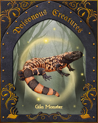 Gila Monster Poisonous Creatures Badge - Dice City Roller HD