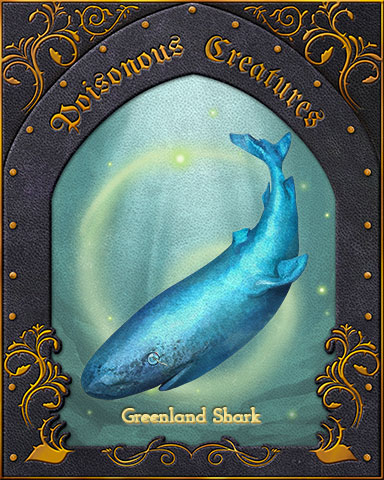 Greenland Shark Poisonous Creatures Badge - Mahjong Garden HD