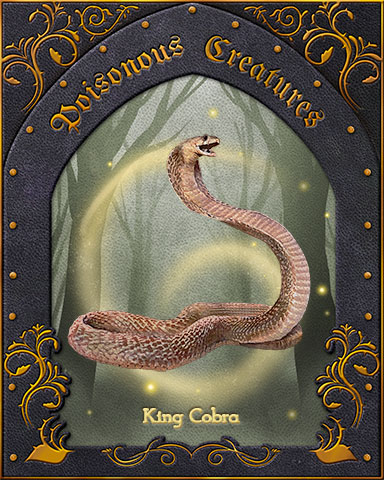 King Cobra Poisonous Creatures Badge - Spades HD