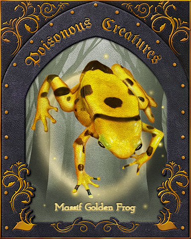 Massif Golden Frog Poisonous Creatures Badge - Spades HD