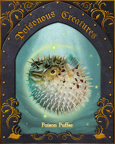 Poison Puffer Poisonous Creatures Badge - Crossword Cove HD