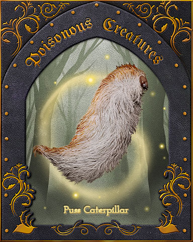 Puss Caterpillar Poisonous Creatures Badge - Jungle Gin HD