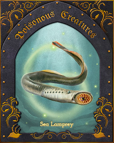 Sea Lamprey Poisonous Creatures Badge - Tri-Peaks Solitaire HD