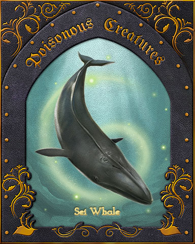 Sei Whale Poisonous Creatures Badge - Canasta HD
