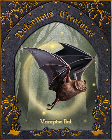 Vampire Bat Poisonous Creatures Badge - Pogo™ Slots