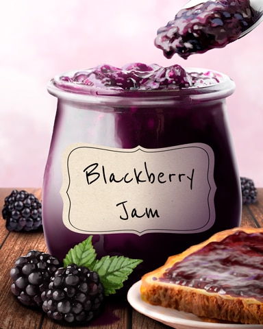 Blackberry Jams And Preserves Badge - World Class Solitaire HD
