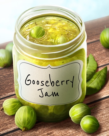 Gooseberry Jams And Preserves Badge - Jungle Gin HD