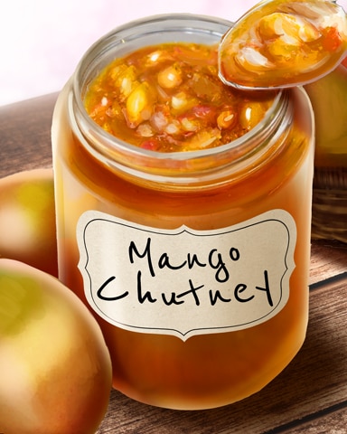 Mango Chutney Jams And Preserves Badge - Tri-Peaks Solitaire HD